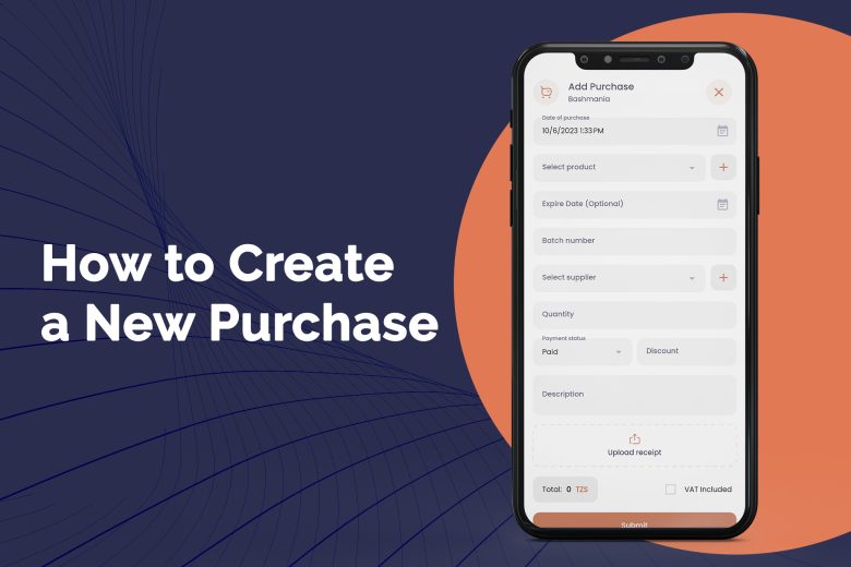 how to create new purchase